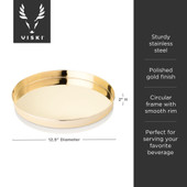 Round Gold Serving Tray by Viski®