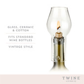 Glass Hurricane Bottle Lamp by Twine®