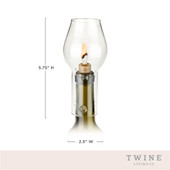 Glass Hurricane Bottle Lamp by Twine®