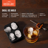 Skull Ice Mold by Foster & Rye