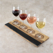 Acacia Wood Wine Flight Board by Twine®