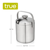 Stainless Steel Ice Bucket with Tongs by True