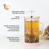 Riley Casablanca Glass Tea Press Pot by Pinky Up®