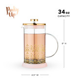 Riley Casablanca Glass Tea Press Pot by Pinky Up®