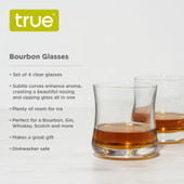 Bourbon Glasses, Set of 4 by True