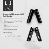 Gunmetal Heavyweight Foil Cutter by Viski®