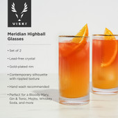 Meridian Highball Glasses by Viski
