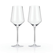 Angled Crystal Bordeaux Glasses by Viski®