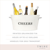 Cheers Galvanized Metal Tub by Twine®