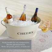 Cheers Galvanized Metal Tub by Twine®