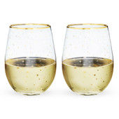 Starlight Stemless Wine Glass Set by Twine®
