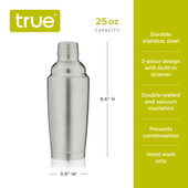 Vacuum Insulated Shaker by True