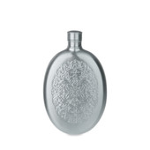 Pewter Finish Stainless Steel Filigree Flask by Twine®