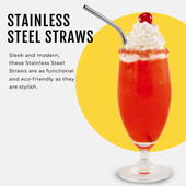 Stainless Steel Straws by Savoy