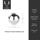 Glacier Rocks® Stainless Steel Sphere by Viski®