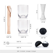 7-Piece Muddled Cocktail Set by Viski®