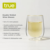 Double Walled Wine Glasses by True