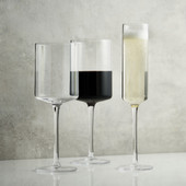 Laurel White Wine Glasses by Viski