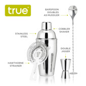 Fortify Stainless Steel Barware Set by True®