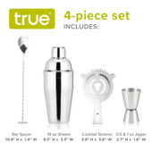 Fortify Stainless Steel Barware Set by True®