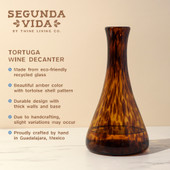 Tortuga Recycled Wine Decanter by Twine Living