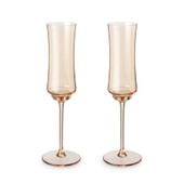 Tulip Champagne Flute in Amber by Twine Living