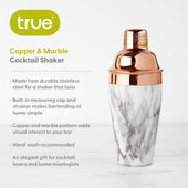 Copper and Marble Cocktail Shaker