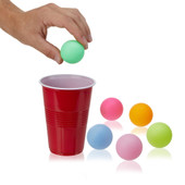 Colorful Beer Pong Balls, Set of 6 by True