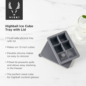 Highball Ice Cube Tray with Lid by Viski®