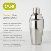 Contour: 12 Oz Cocktail Shaker