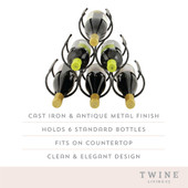 Wine Shrine Metal Bottle Holder by Twine®