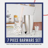 7 Piece Barware Set by Savoy