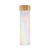 Blair Iridescent Glass Travel Infuser Mug by Pinky Up