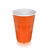 16 oz Orange Party Cups, 50 pack by True