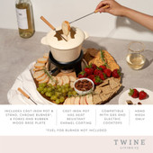 Cast Iron Fondue Set by Twine®