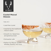 Crystal Mezcal Glasses by Viski®