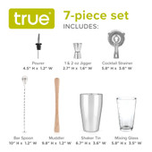 7 Piece Barware Set by True