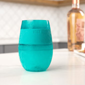 Wine FREEZE Cooling Cup in Translucent Green Set of 4 by HO