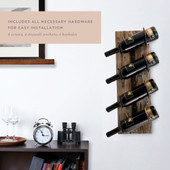 Metal and Wood Wine Rack by Twine®