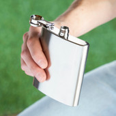 6oz Stainless Steel Flask  with Funnel