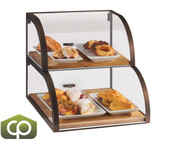 Cal-Mil 22" x 19" x 18 1/2" Sierra 2-Tier Attendant Style Display Case-Chicken Pieces