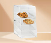Cal-Mil 13 1/2" x 21" x 24 1/2" Classic Four Tier U-Build Pastry Display Case-Chicken Pieces