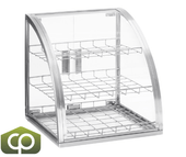 Cal-Mil 17" x 17" x 18" 3-Tier Stainless Steel Bakery Display Case-Chicken Pieces