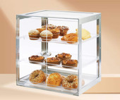 Cal-Mil Elegance Urban 3 Tier Stainless Steel Bakery Display Case-Chicken Pieces