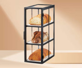 Cal-Mil 7" x 13 3/4" x 20 1/2" Monterey 3 Tier Bakery Display Case-Chicken Pieces