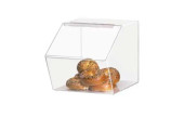 Cal-Mil Classic 12 1/2" x 16" x 12 1/2" Slant Front Acrylic Food Bin-Chicken Pieces
