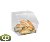 Cal-Mil Classic 12 1/2" x 16" x 12 1/2" Slant Front Acrylic Food Bin-Chicken Pieces