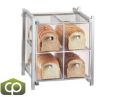 Cal-Mil One by One 14" x 14 3/4" x 15 3/4" Four Drawer Silver Bread Display Case-Chicken Pieces