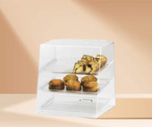 Cal-Mil Classic 15 1/2" x 15" x 16" Three Tier Acrylic Display Case-Chicken Pieces