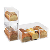 Cal-Mil Fresh Delights Three Section Clear / Frosted Bread Box-Chicken Pieces